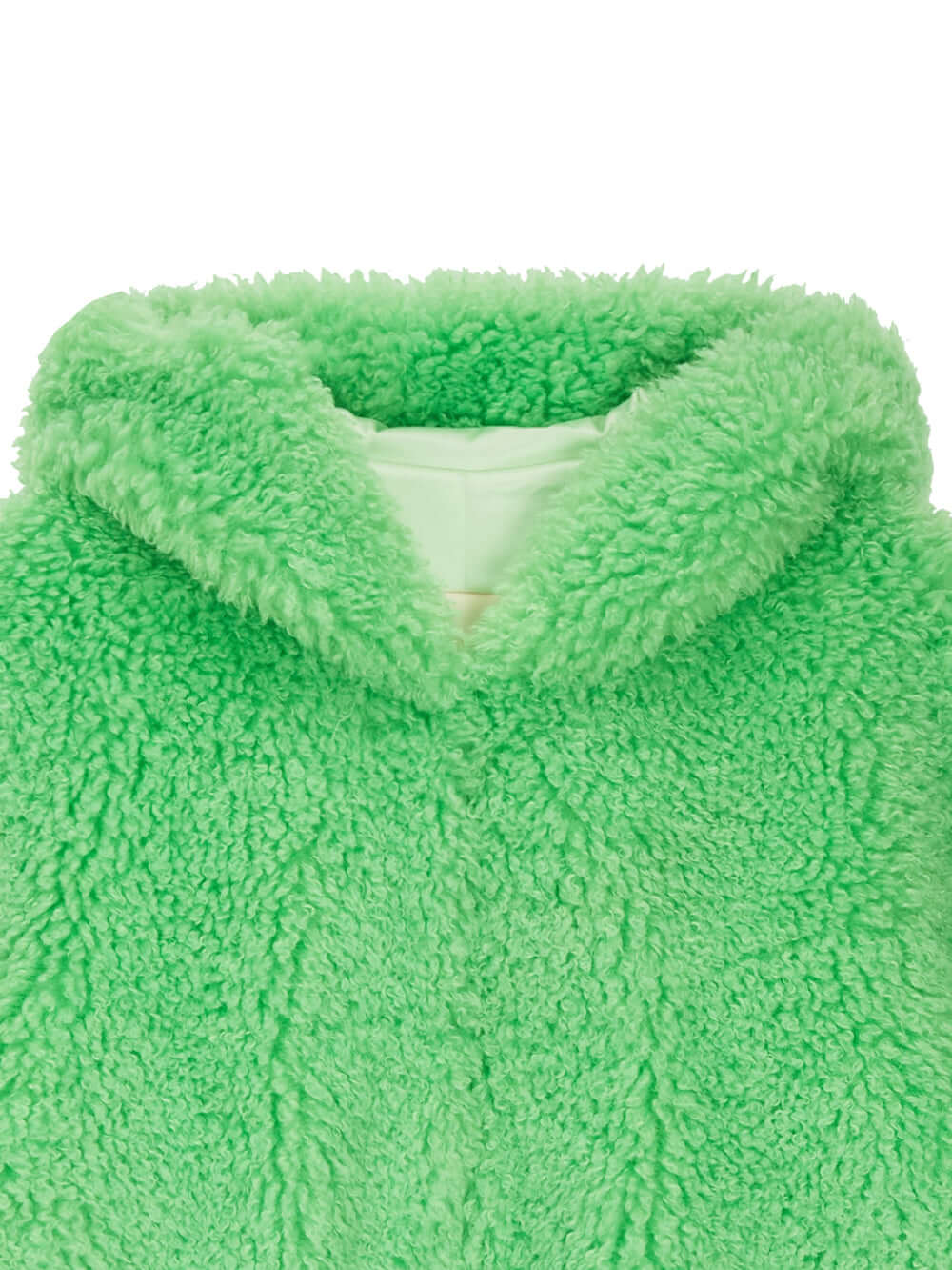 FAUX FUR BIEN HOODED SHORT JACKET