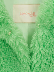 FAUX FUR BIEN HOODED SHORT JACKET