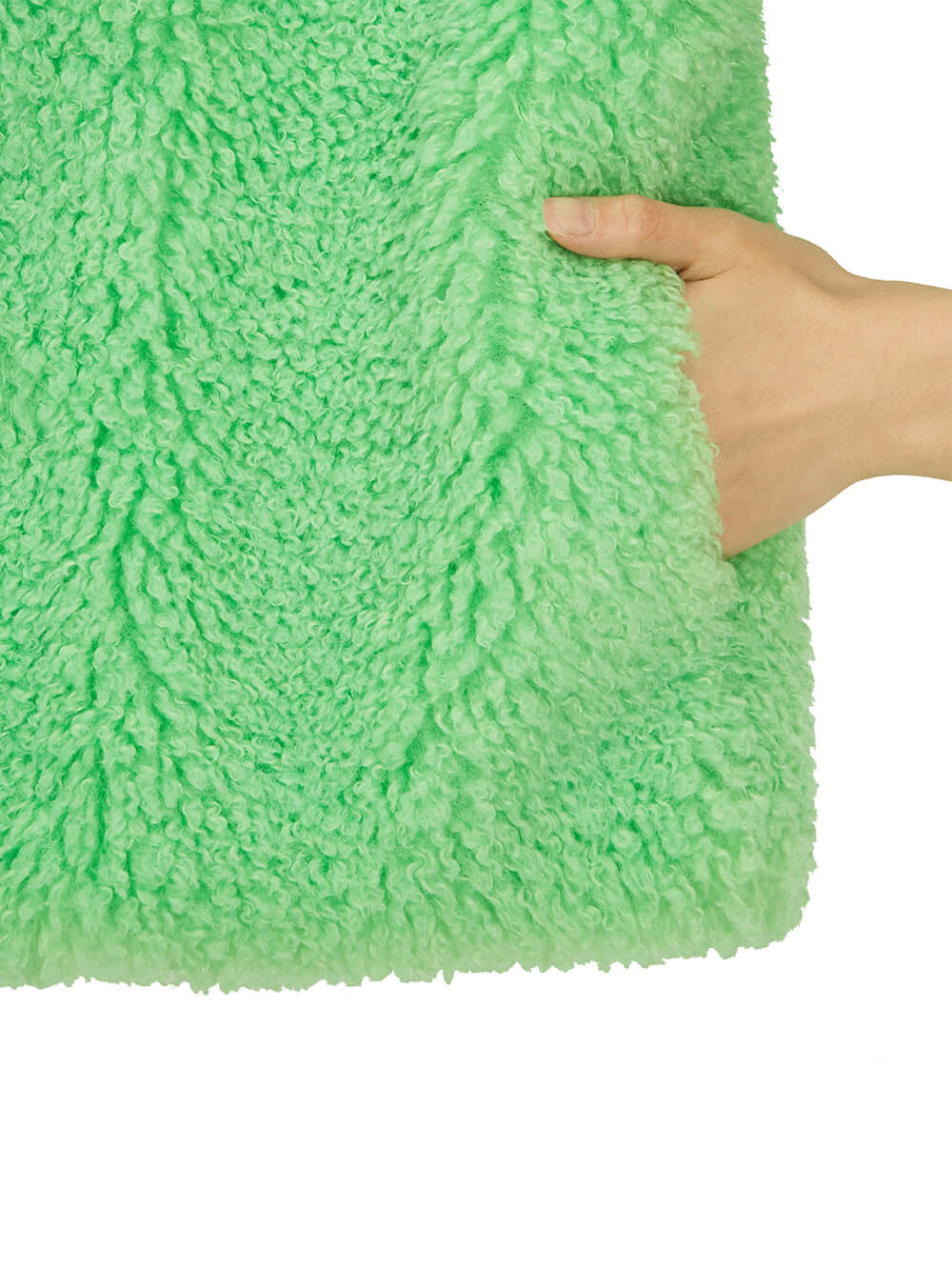 FAUX FUR BIEN HOODED SHORT JACKET