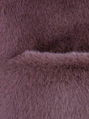 FAUX FUR LAON HOODED MAXI VEST