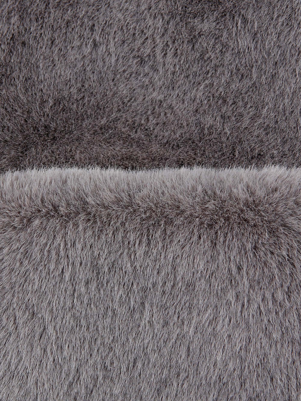 FAUX FUR LAON HOODED MAXI VEST