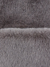 FAUX FUR LAON HOODED MAXI VEST
