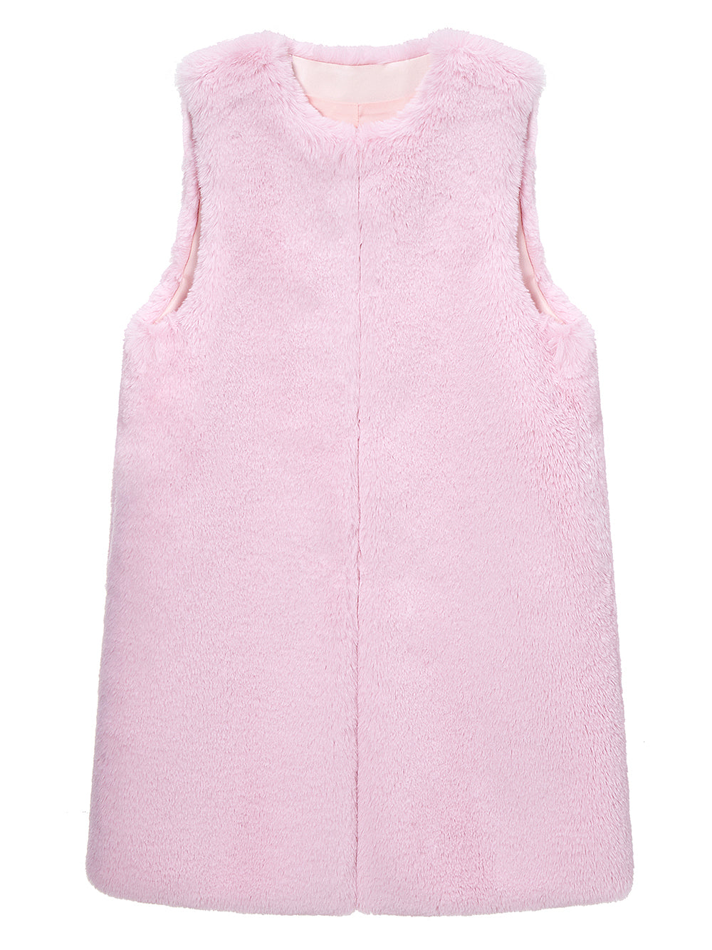 FAUX FUR KUN LONG VEST – Lemonplet JP store