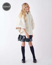[REFURB] KIDS FAUX FUR HE PONCHO
