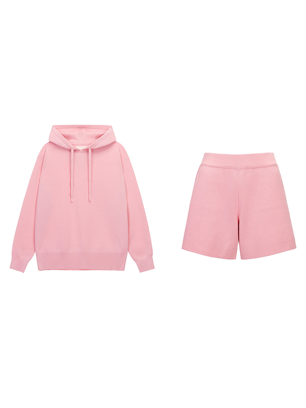 KNIT MARI HOODED PULLOVER & KNIT MARI SHORT PANTS SET