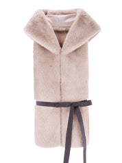 FAUX FUR HORI HOODED SCARF