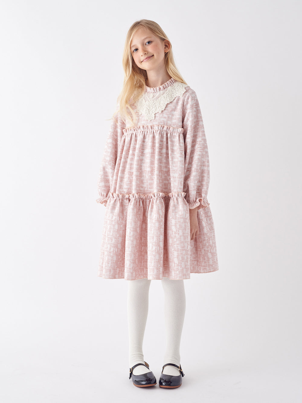 KIDS LILI LACE DETAIL DRESS