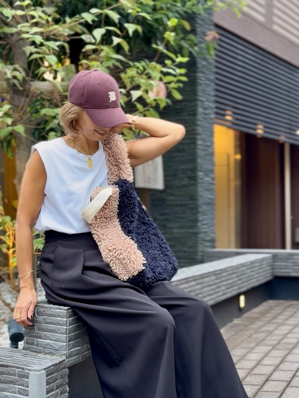 [REIKO] FAUX FUR PHRYNE ECO BAG