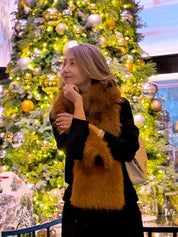 [REIKO] FAUX FUR CY LONG SCARF