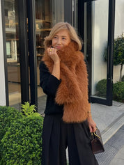 [REIKO] FAUX FUR CY LONG SCARF