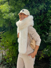 [REIKO] FAUX FUR CY LONG SCARF