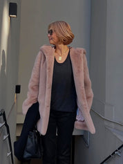 [REIKO] FAUX FUR BIEN HOODED JACKET