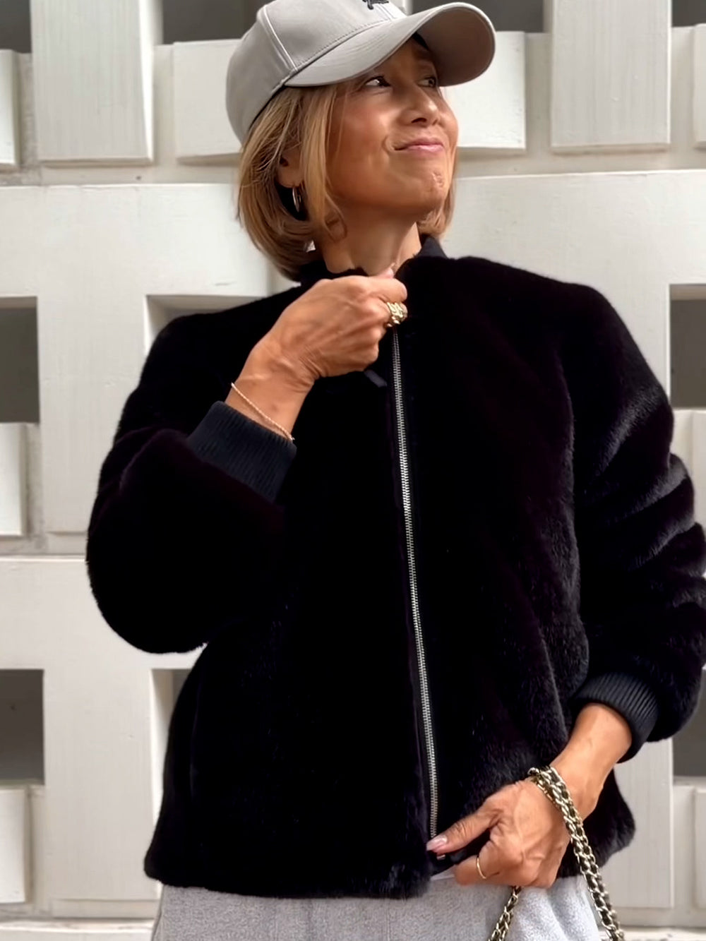 [REIKO] FAUX FUR LAURENT JACKET