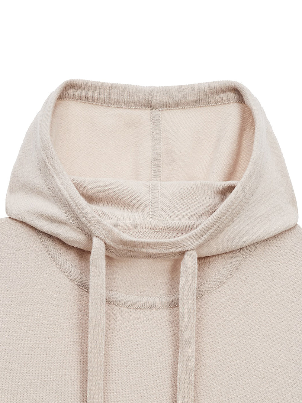 KNIT BEGE HOODED TOP