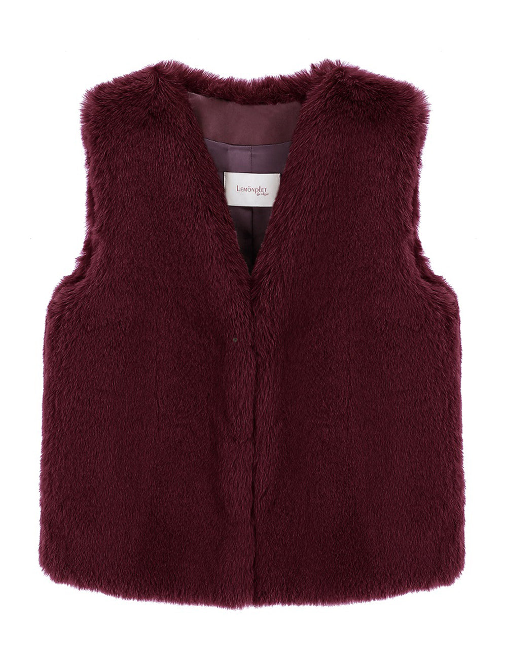 FAUX FUR MORI V-NECK VEST