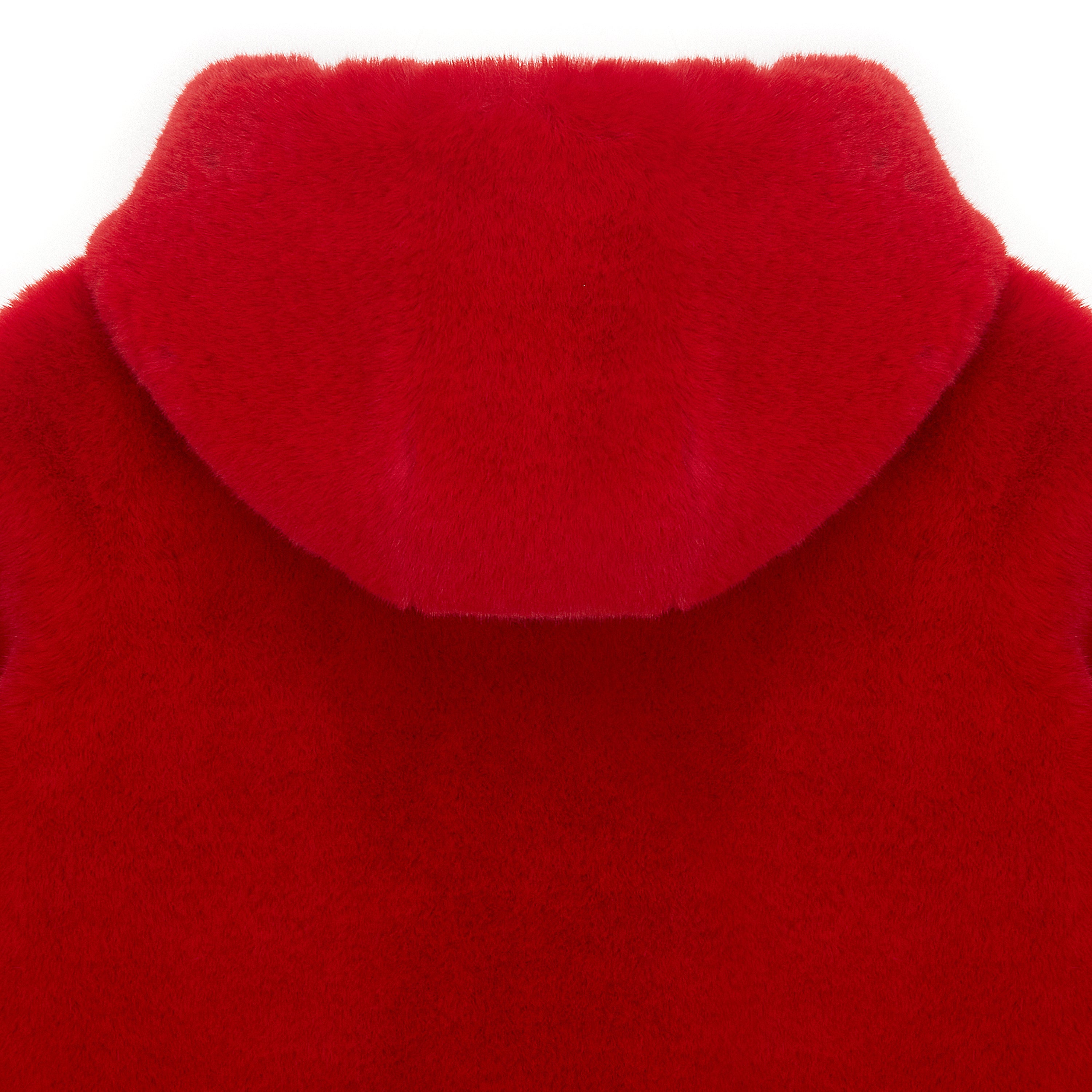 KIDS FAUX FUR HOODIE COAT