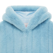 KIDS FAUX FUR HE PONCHO