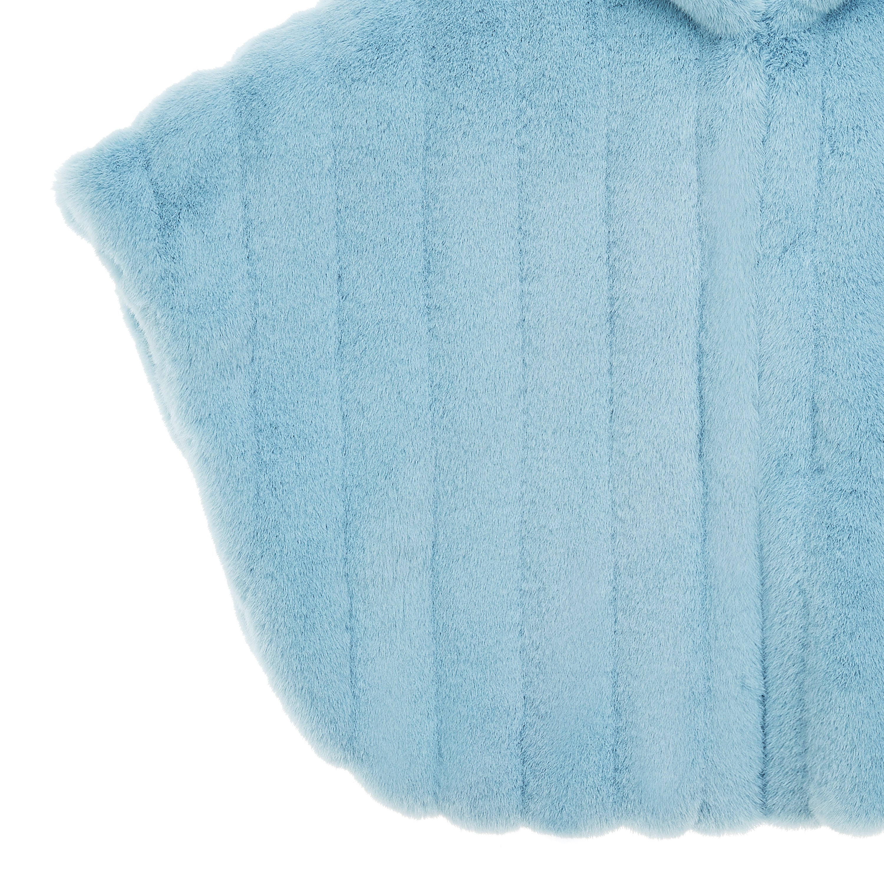 KIDS FAUX FUR HE PONCHO