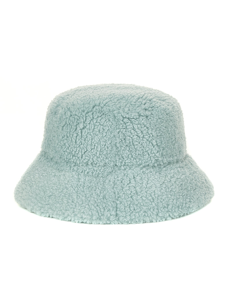 FAUX FUR BUCKET HAT WITH LEMÖNPLET LOGO – Lemonplet JP store