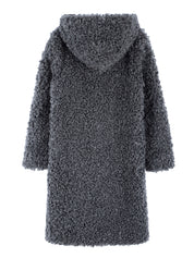 FAUX FUR EVER LONG HOODED COAT
