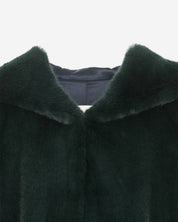 [SIGNATURE LINE] FAUX FUR LAON HOODED MAXI COAT