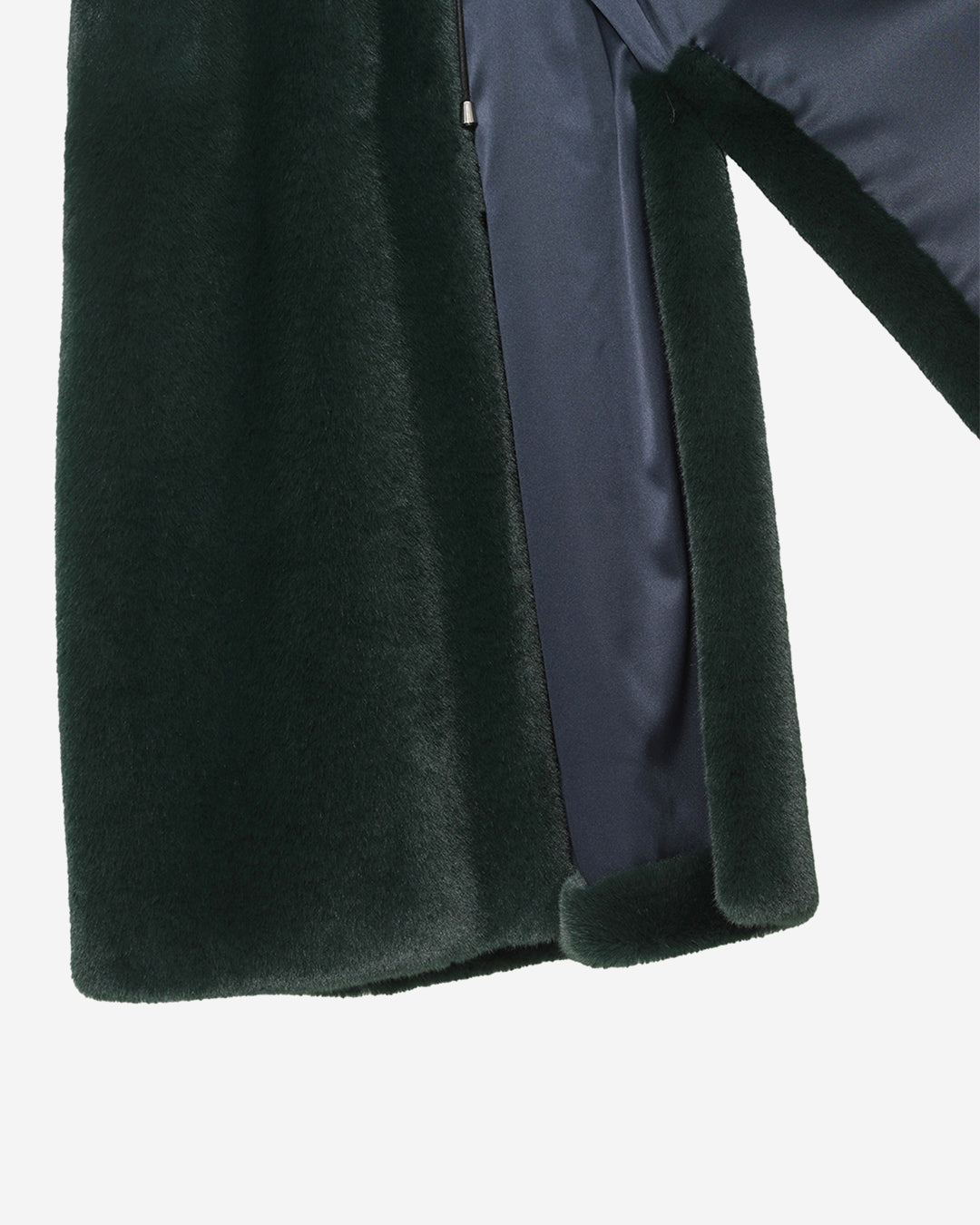 [SIGNATURE LINE] FAUX FUR LAON HOODED MAXI COAT
