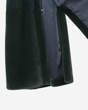 [SIGNATURE LINE] FAUX FUR LAON HOODED MAXI COAT
