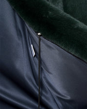 [SIGNATURE LINE] FAUX FUR LAON HOODED MAXI COAT