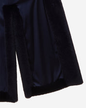[SIGNATURE LINE] FAUX FUR LAON HOODED MAXI COAT