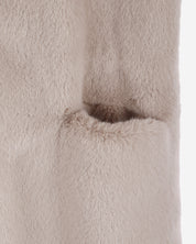 [SIGNATURE LINE] FAUX FUR LAON HOODED MAXI COAT