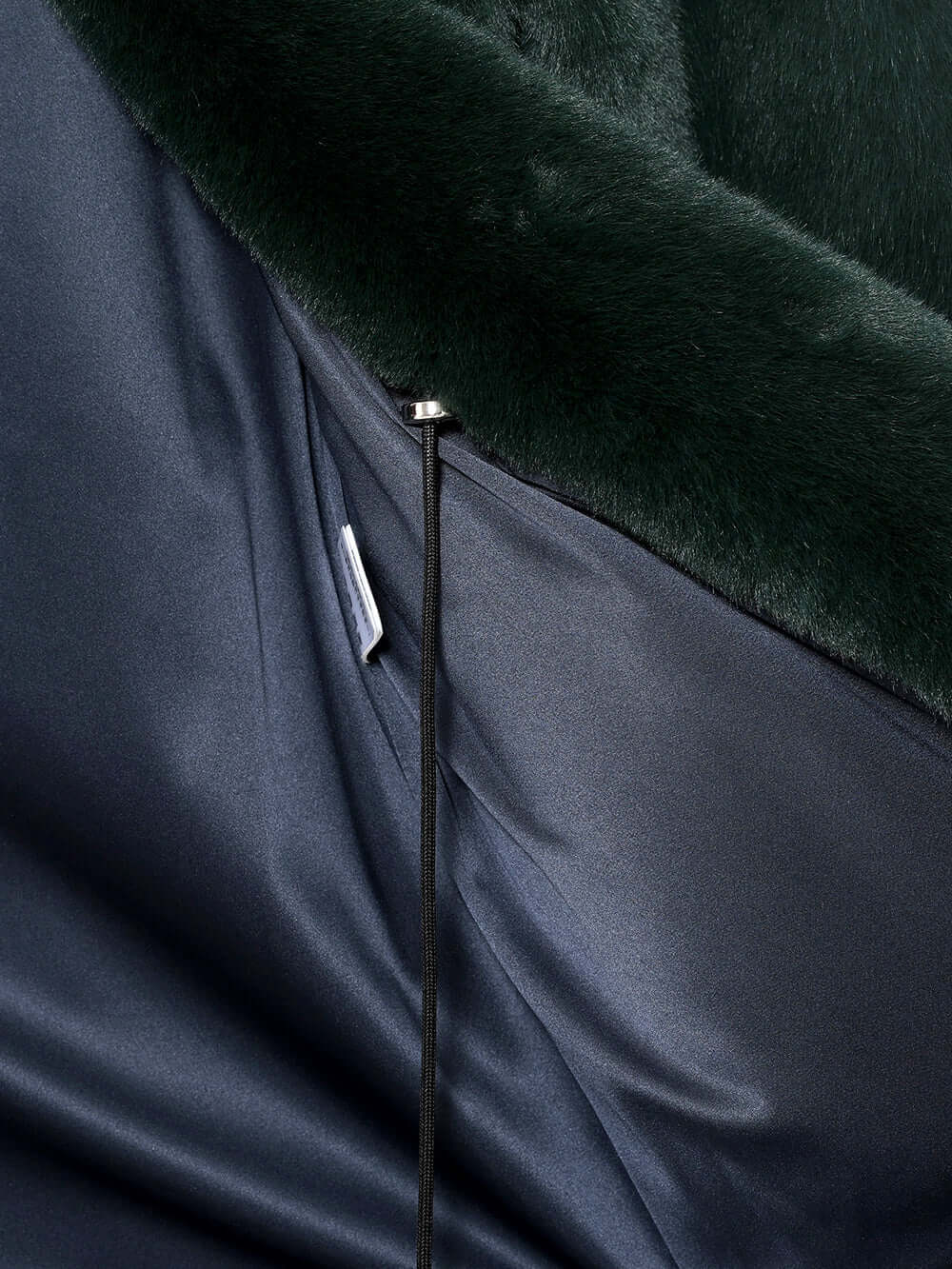 FAUX FUR LAON HOODED MAXI COAT