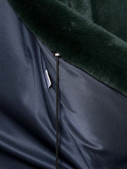 FAUX FUR LAON HOODED MAXI COAT