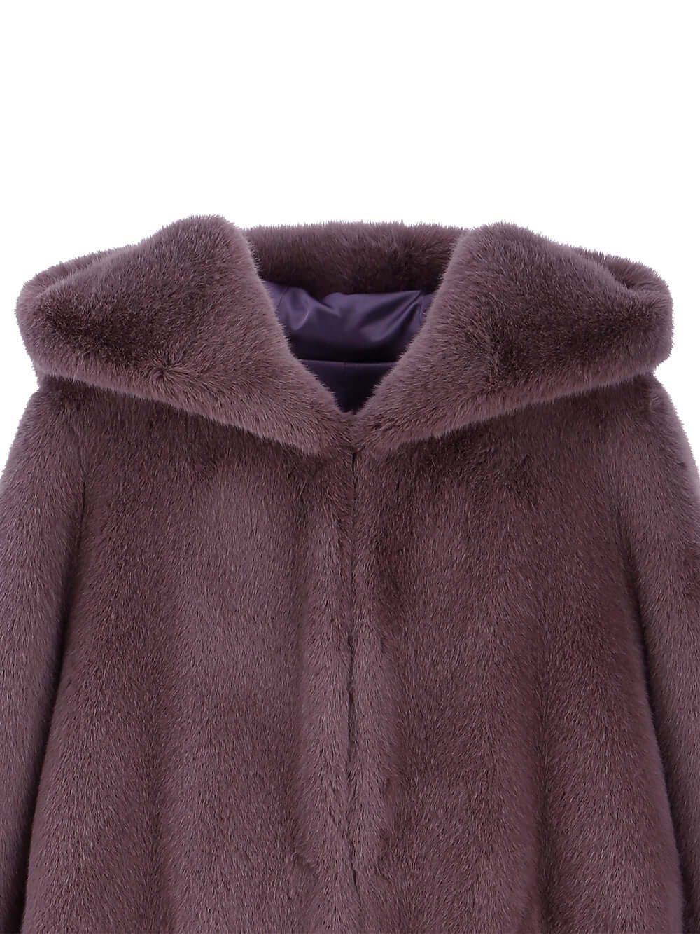 [REFURB] FAUX FUR LAON HOODED MAXI COAT