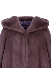 [REFURB] FAUX FUR LAON HOODED MAXI COAT