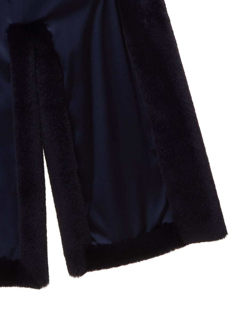 FAUX FUR LAON HOODED MAXI COAT