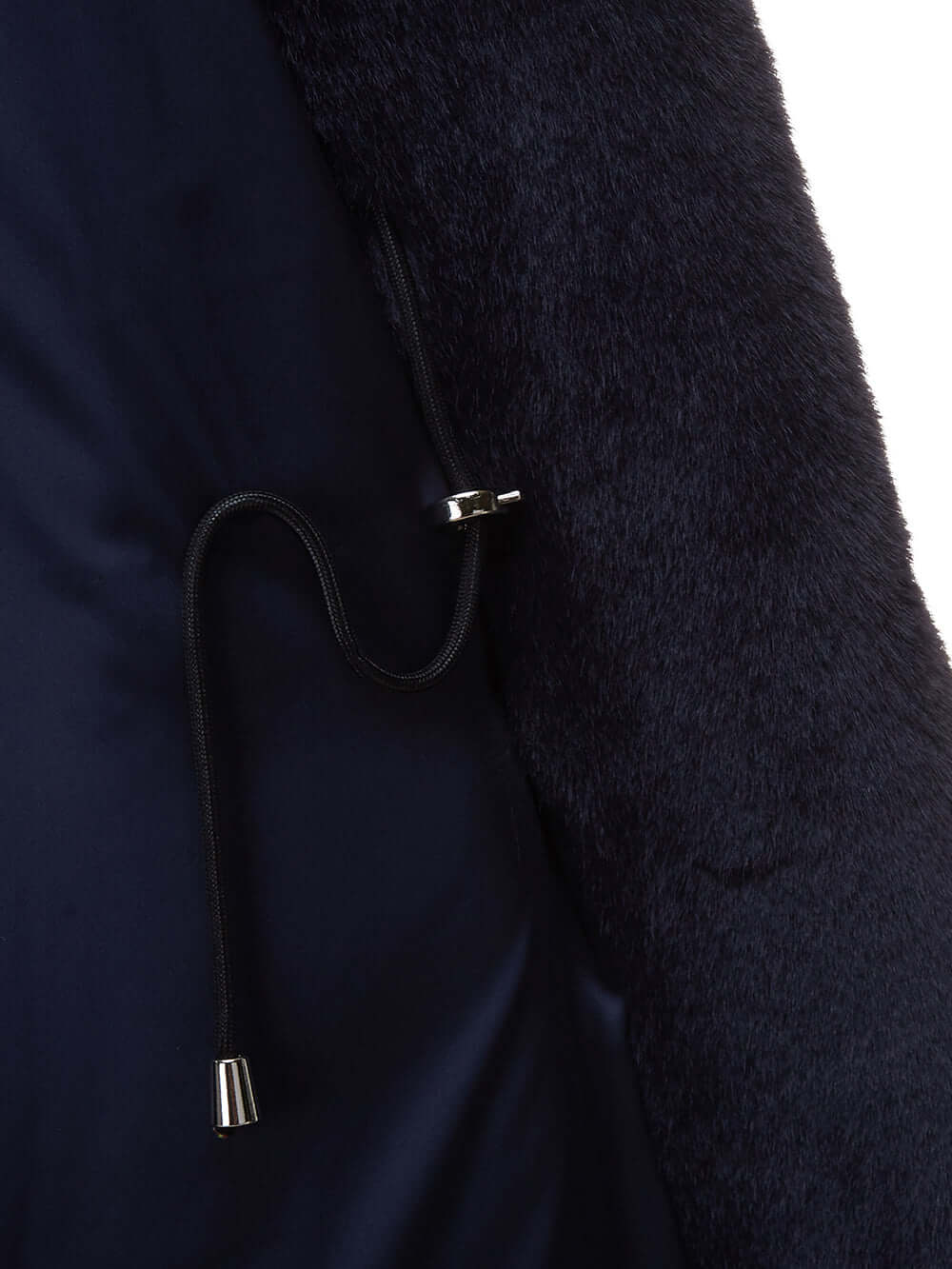 FAUX FUR LAON HOODED MAXI COAT