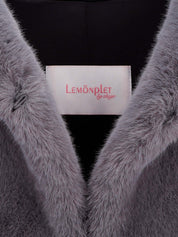 FAUX FUR LAON HOODED MAXI COAT