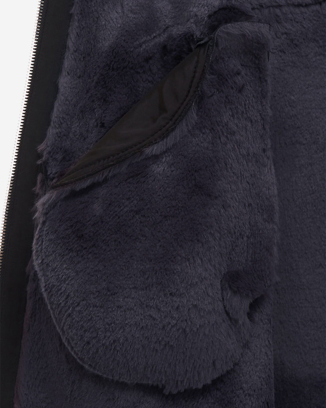 FAUX FUR LOMPER HOODED COAT