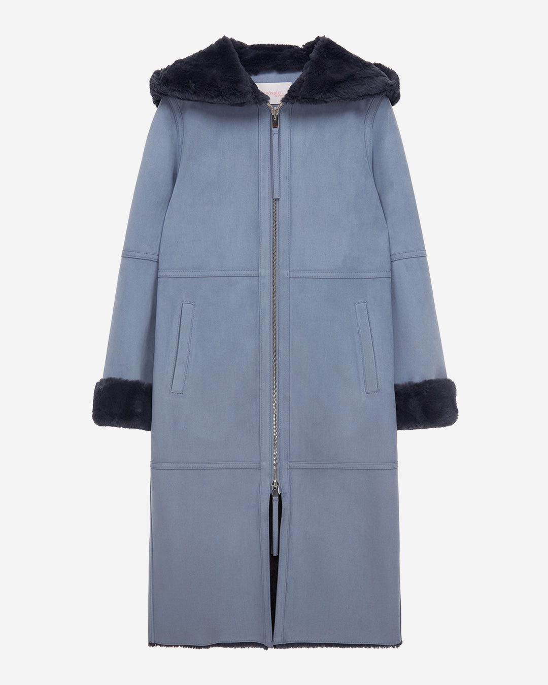 FAUX FUR LOMPER HOODED COAT