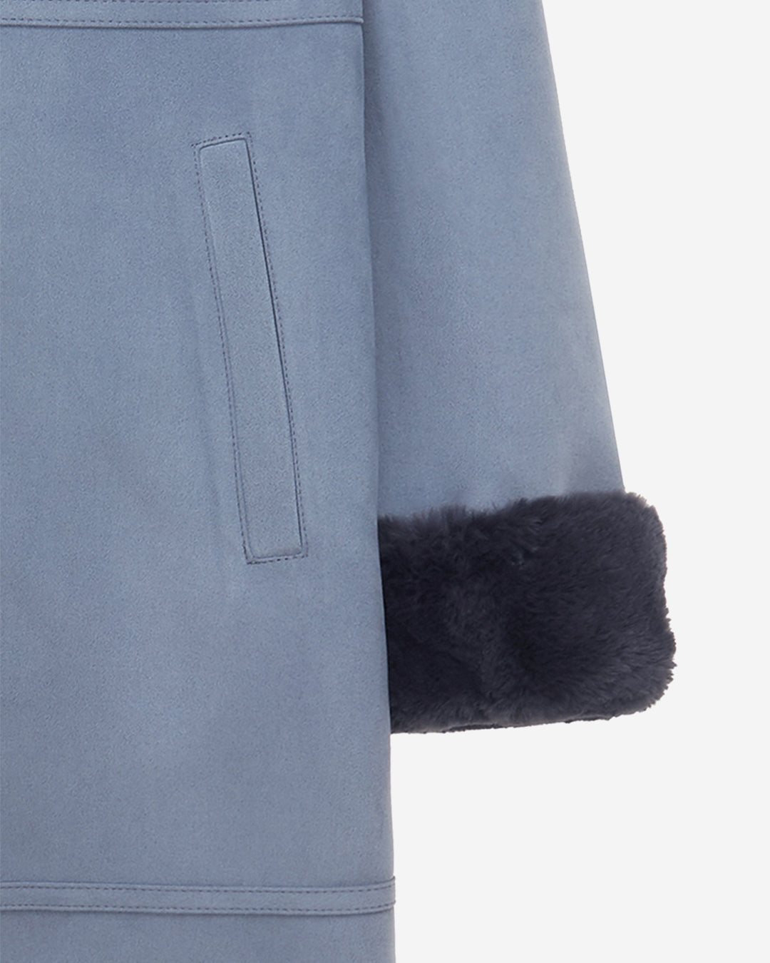 FAUX FUR LOMPER HOODED COAT