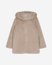 [SIGNATURE LINE] FAUX FUR BIEN HOODED JACKET