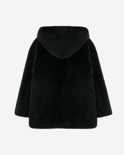 [SIGNATURE LINE] FAUX FUR BIEN HOODED JACKET