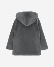[SIGNATURE LINE] FAUX FUR BIEN HOODED JACKET