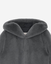 [SIGNATURE LINE] FAUX FUR BIEN HOODED JACKET