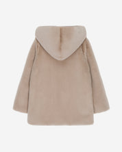 [SIGNATURE LINE] FAUX FUR BIEN HOODED JACKET