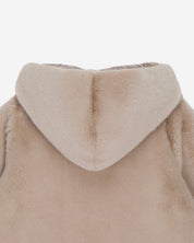 [SIGNATURE LINE] FAUX FUR BIEN HOODED JACKET