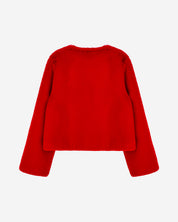 [SIGNATURE LINE] FAUX FUR BIEN SHORT JACKET