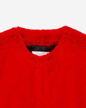 [SIGNATURE LINE] FAUX FUR BIEN SHORT JACKET