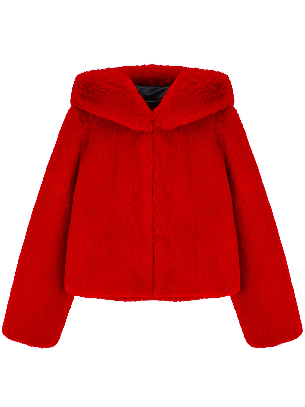 FAUX FUR BIEN HOODED SHORT JACKET – Lemonplet JP store 