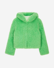 [FINAL SALE] FAUX FUR BIEN HOODED SHORT JACKET